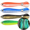 thumbnail image 2 of 10Pcs Lure Bait Fishing Soft Loach Artificial Fishing Loach Artificial Goods Bass Tackle Fake Goods Moving Bouncing Sinking Swimming Accessory A Small, 2 of 9