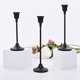 thumbnail image 5 of Juego de 6 candelabros cónicos de latón negro, candelabros vintage modernos, decoración del hogar, mesa de boda, repisa, fiesta, cumpleaños, inauguración de la casa, 5 of 5