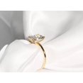 thumbnail image 4 of 14K Yellow Gold Plated Lab-Created Diamond 2Ct Radiant Cut Women Engagement Ring 925 Sterling Silver, 4 of 5