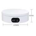 thumbnail image 4 of White 360 degree Electric Rotating Display Turntable Speed Adjustbale USB Charging, 4 of 10