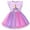 Purple, variant on Toddler Girl Unicorn Dress Summer Fly Sleeve Tutu Party Wedding Birthday Dresses