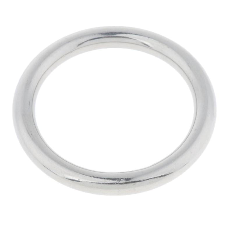 Stainless Steel Webbing Strapping Welded O Ring Hammock Swing Yoga 6x80mm