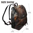thumbnail image 2 of Sikiie Abstract White Dragon Women Genuine Leather Backpack Fashion Rucksack Daypack Leather Casual Travel Backpacks for Women, 2 of 4
