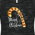 thumbnail image 4 of Inktastic Merry Christmas Red and Gold Candy Cane Women's T-Shirt, 4 of 5