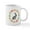 White, variant on CafePress - Modern Vintage Graphic Easter Bunny And Wreath Of - 11 oz Ceramic Mug - Novelty Coffee Tea Cup