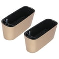 thumbnail image 2 of 2pcs Self Watering Window Box Planters with Water Level Indicator, 16" Indoor Plastic Rectangular Flower Box Planter Plant Containers for Balcony, Windowsill, Garden Gold, 2 of 8