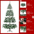 thumbnail image 4 of 7.5 Pre-Lit Artificial Christmas Tree, Pine Cone Xmas Tree with 8 Lighting Changes, 400 Warm White Lights Changing, 1096 Branch Tips Christmas Tree for Home, Office Party Decoration, 4 of 7