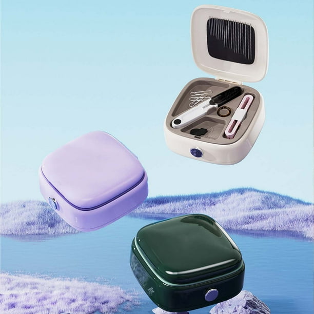 Caja de set de agujas e hilo magnéticas para kit portátil de coser • Kit de costura de viaje completo de 32 piezas • Incluye tijeras, botones, alfileres • Compacto para casa, viajes, coche