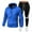 Blue, variant on safuny Men's 2 Piece Hiking Fishing Tracksuits Sets Full Zip Up Hooded Jackets Straight Leg Cargo Joggers Traning Pants Set Sweatsuits Spring Outfits Pockets Black L