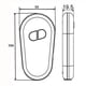 thumbnail image 5 of Interruptor de Sofá Eléctrico, Sillón Reclinable Eléctrico, Control Remoto de 2 Botones, Interruptor Manual, Manija Elevadora B, 5 of 5