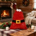 thumbnail image 3 of Shoreew Big Velvet Santa Bag Soft Drawstring Christmas Gift Bag Extra Large Red Christmas Cloth Sack for Holiday Packaging Party Supplies, 3 of 6