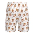 thumbnail image 6 of Kdxio Squirrel And Rose Pattern Mens Casual Shorts - Drawstring Summer Beach Sports Shorts for Men, 6 of 9
