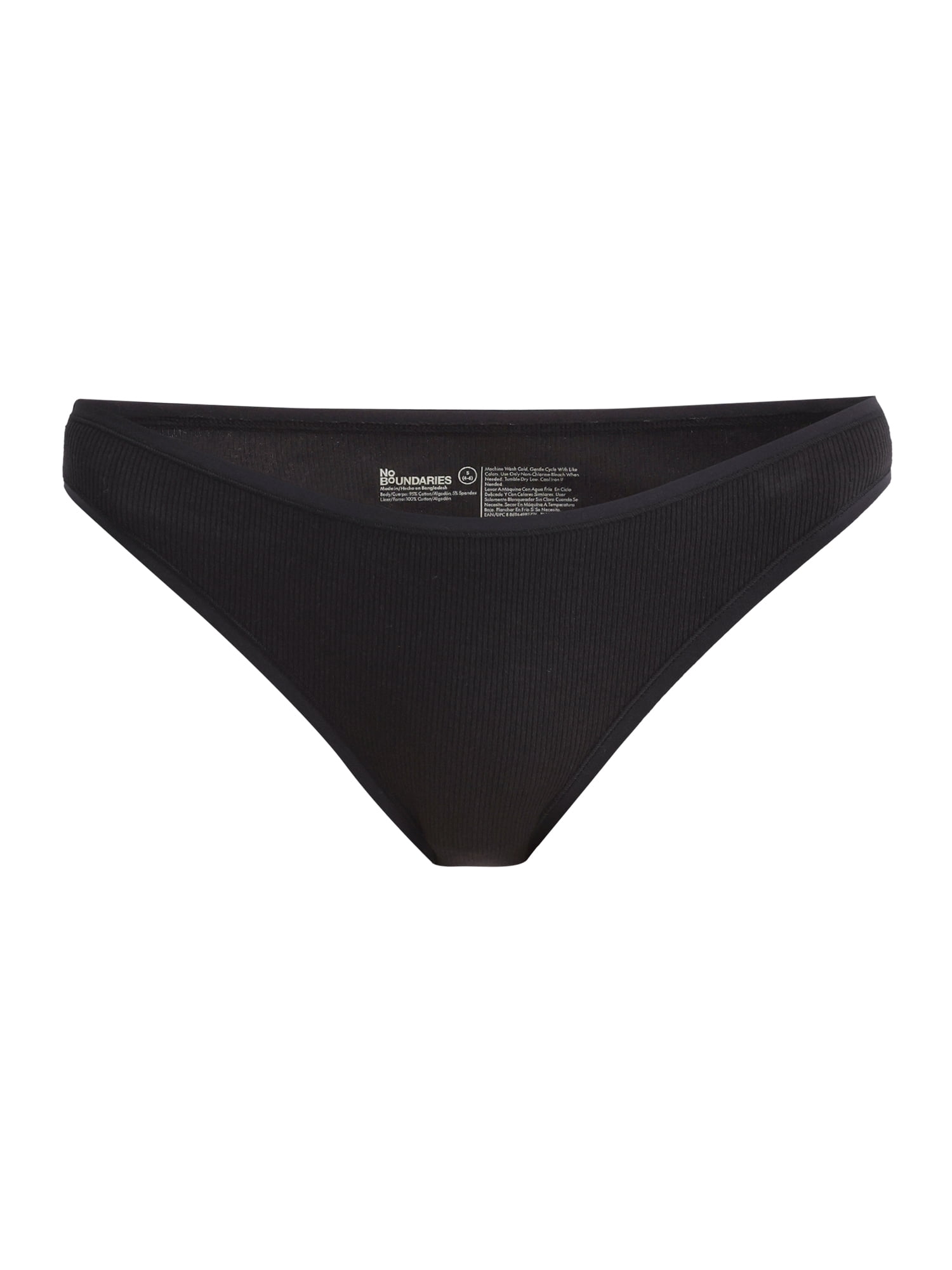 No Boundaries Cotton Bikini Panties, 5-Pack, Women’s and Women’s Plus, Sizes XS-XXXL