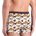 thumbnail image 4 of Men's Boxer Briefs, Maple leaf nut Mushroom Soft Comfy Mens Underwear Boxer Briefs Breathable With Widen Waist, 4 of 7