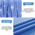 thumbnail image 6 of Teler Cooling Blanket for Hot Sleepers, Summer Cold Blankets for Sleeping Night Sweats to Keep Cool, Throw Size, Blue, 6 of 6