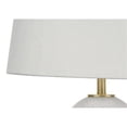 thumbnail image 5 of Lighting - 26"h Table Lamp - White Ceramic - Ivory Shade - Transitional, 5 of 7
