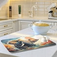 thumbnail image 6 of Elephant Trees Clouds Dish Drying Mat Dish Drainer Rack Mats Water Absorbent Non-Slip Easy Clean Heat Resistant for Kitchen Counter, 6 of 8