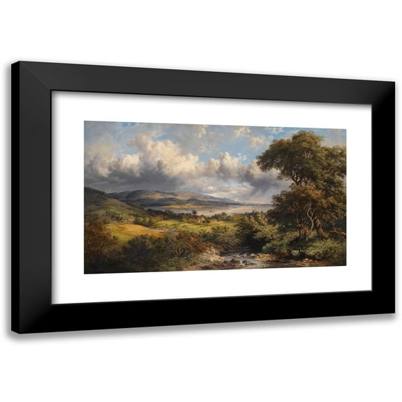 Mcneil Macleay 14x10 Black Modern Framed Museum Art Print Titled - The Forth from Stirlingshire (1850)