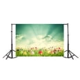 thumbnail image 2 of GreenDecor 7x5ft Happy Easter Eggs Backdrop Butterfly Flowers Grass Field Sunshine Blue Sky White Cloud Nature Spring Photography Background Kids Adults Photo Studio Props, 2 of 5