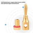 thumbnail image 3 of Adaptador De Conector De Audio, Cable Con Conector Banana, Chapado En Oro, 10 Uds., 3 of 8