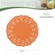 thumbnail image 2 of Doilies de Papel Uxcell, Doilies de Encaje de Papel Desechables Redondos Modernos, Manteles Decorativos a Granel, Aptos para Alimentos Horneados Naranja de 4.5 Pulgadas, 2 of 7