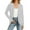 Gray, variant on Coats for Women Long Sleeved Cardigan Casual Solid Color Jacket,Womens Coats Plus Size Navy XXL