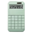 thumbnail image 1 of Calculadora inteligente Contador solar LCD digital eléctrico de 12 dígitos para la oficina de la escuela de negocios, verde AweSitey EL001410-02, 1 of 2