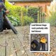 thumbnail image 2 of Leaf Blower Bag Zippered Bottom Dump Leaf Blower Vacuum Bag Collect Leaf for Garden Lawn Fits Blowe, 2 of 5