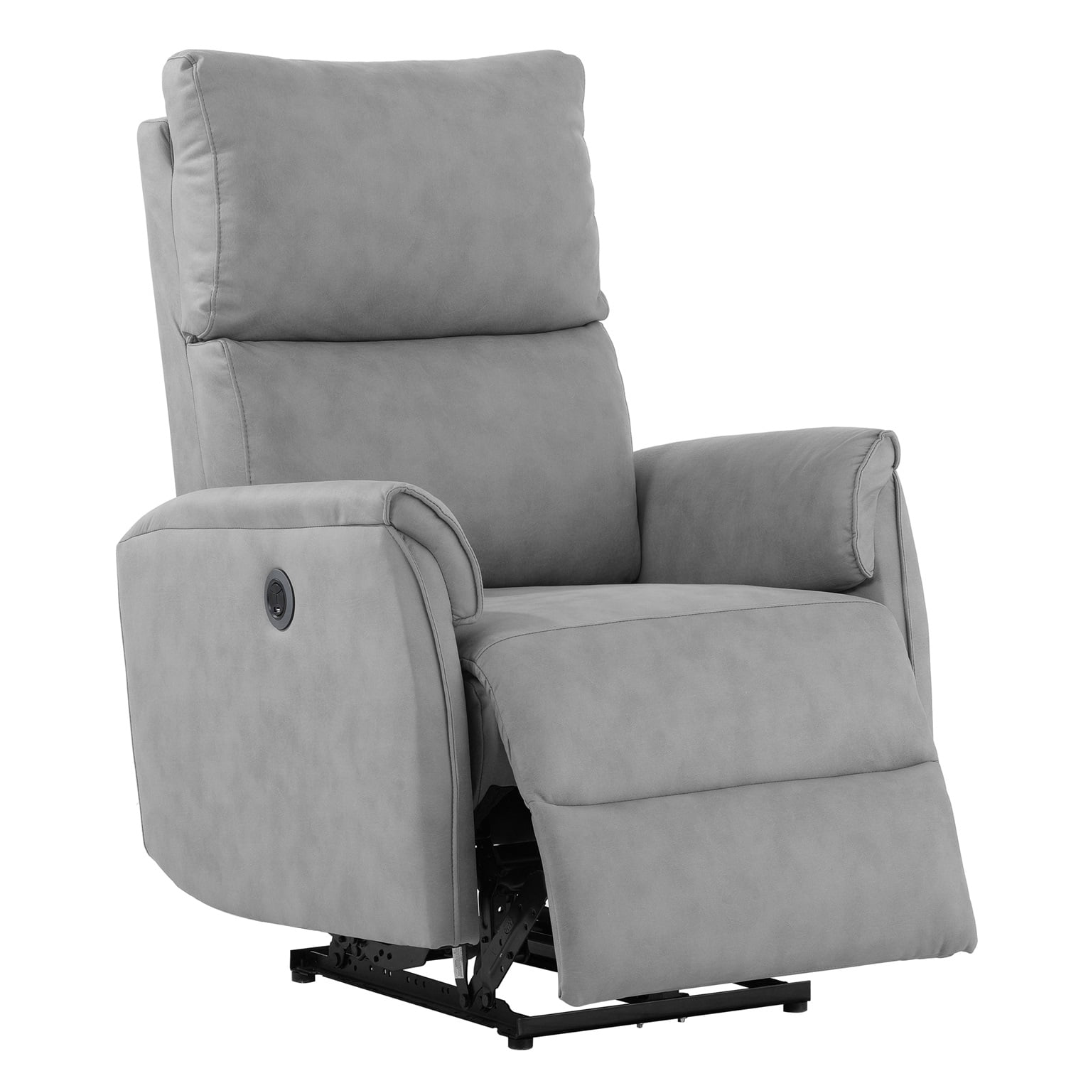 Kadyn Electric Power Recliner Chair, Upholstered Lounge Single Sofa, Home Theater Seating with USB Charging Ports for Living Room Bedroom, Gray Kadyn Electric Power Recliner Chair, Upholstered Lounge Single Sofa, Home Theater Seating with USB Charging Ports for Living Room Bedroom, Gray