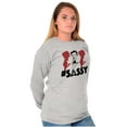 thumbnail image 3 of Retro Betty Boop Hashtag Sassy Women Plus Size Long Sleeve Graphic Tee Brisco Brands 3X, 3 of 5