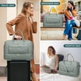 thumbnail image 6 of Large Women Travel Duffle Bag - Carry on Overnight Bag Weekend Travel Duffel Tote Bag Yoga Gym Bag with Wet Pocket Toiletry Weekender Overnight Bag for Travel Business Trips Sport Hospital Black, 6 of 6