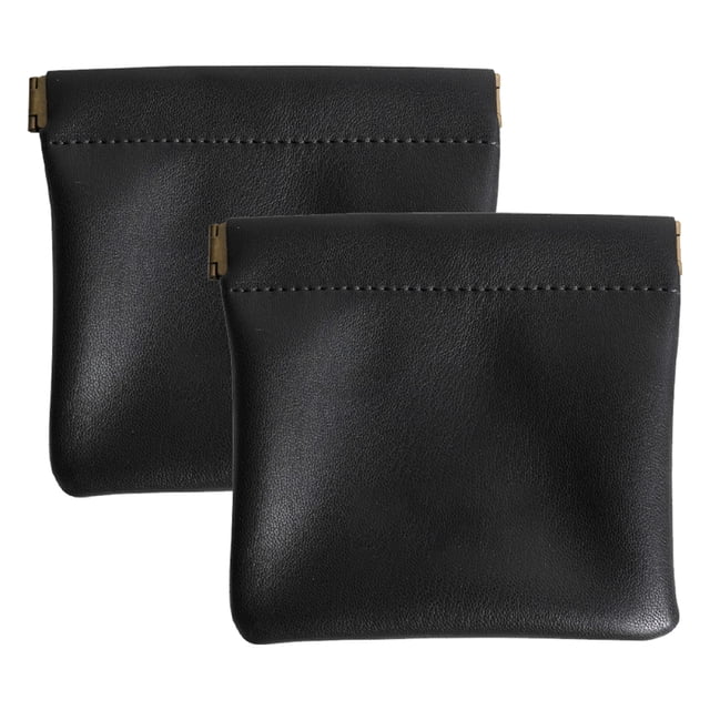 Laklulu Paquete de 2 bolsas de cuero para anillos de boda, bolsa de joyería de cuero, Navidad, bolsa de regalo para fiesta de boda