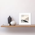 thumbnail image 2 of Simple Minimalist Mountain Hill Landscape Boho Abstract Watercolour Illustration Square Wooden Framed Wall Art Print Picture 8X8 Inch, 2 of 4