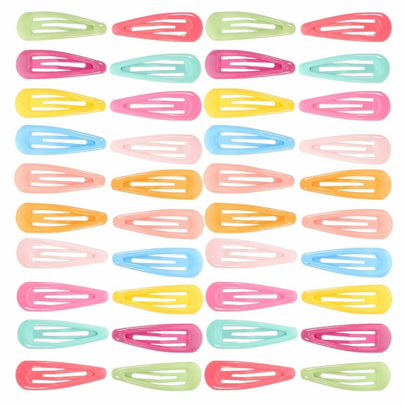 VANIDO 40pcs Multi-Colored Snap Hair Clips Girls Hair Accessories Tiny Hair Barrettes For Thin Or Thick Hair Cute Hair Accessories