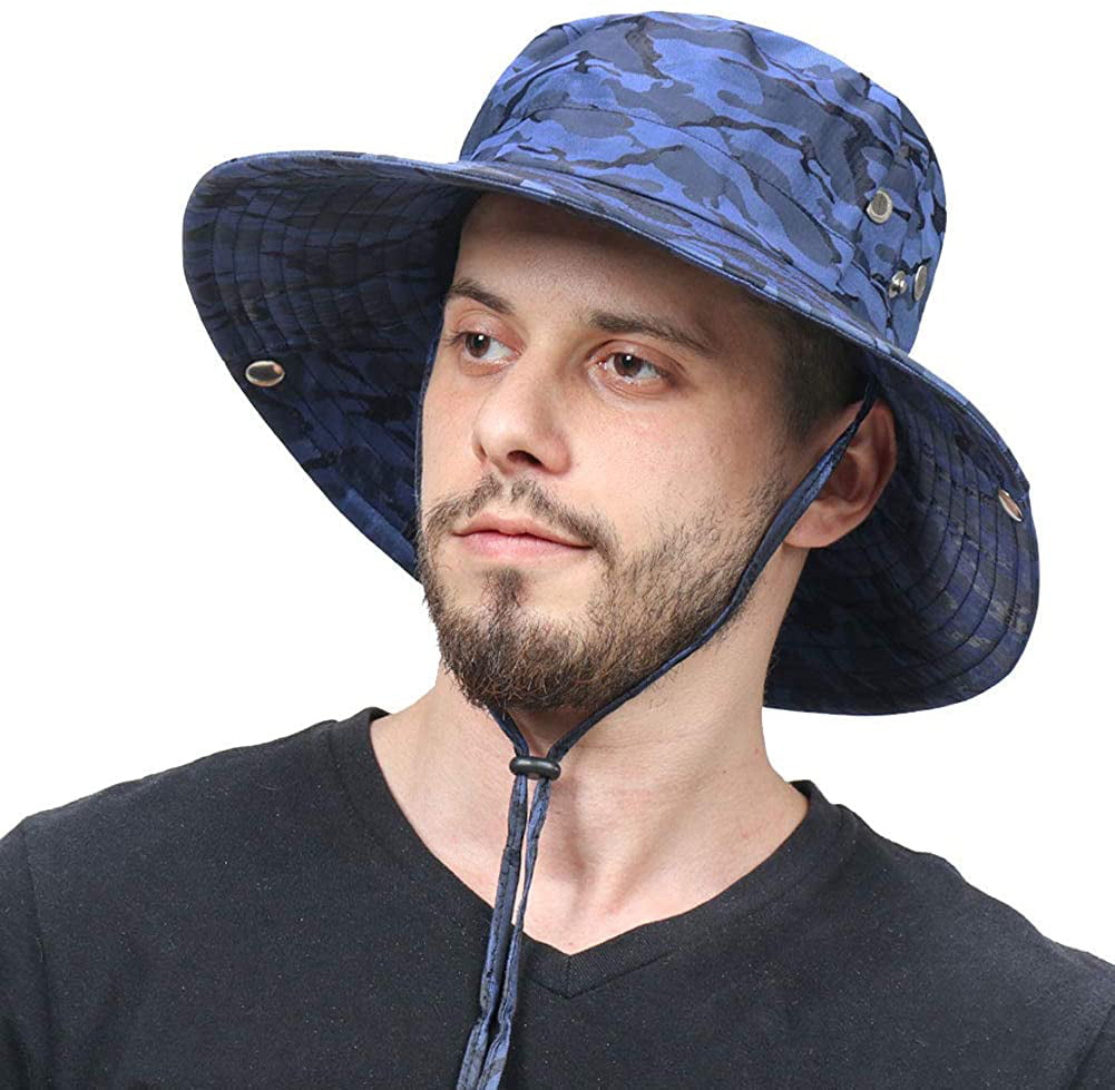 Bucket Hat Outdoor UPF 50 Sun Hat for Women&Men Sun Protection Fishing Hat Breathable Wide Brim Safari Cap 