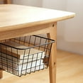 thumbnail image 6 of Hollow Iron Wired Basket, Storage Baskets Metal Basket Without Interlining Bathroom Kitchen Organizer Black, 6 of 7