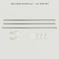 thumbnail image 6 of Exclusive Home Lancelot 1" Window Curtain Rod and Finial Set, Adjustable 66"-120", Matte Nickel, 6 of 8