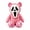 pink, variant on Spooky Plush Bear with White Face, Polyester Stuffed Animal for Adult Halloween Decor
