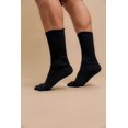 thumbnail image 3 of Women's Cottonique M27715 Latex Free Organic Cotton Crew Socks - 2 Pack (Black S), 3 of 4
