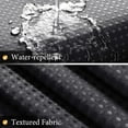 thumbnail image 3 of Black Shower Curtains Black and White Ombre Bath Curtains for Bathroom, Textured Fabric Shower Curtain Liner with 12 Hooks, Water Repellent, Machine Washable, 72 x 72 inch, 3 of 6