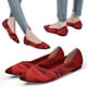 thumbnail image 1 of Zapatos para Vestir Punto Pisos Casuales Mujeres Cómodo Cuña Baja Clásico, 1 of 9