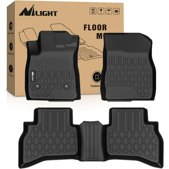 Nilight TPE Floor Mats for Chevy Trailblazer (AWD Only) 2021 2022 2023 2024 2025 All Weather Custom Fit Heavy Duty Floor Liners