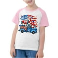 thumbnail image 3 of CFLVAEK T-Shirts Patriotiques pour Enfants 4 Juillet T-Shirts Graphiques Amusants Journée de l'Indépendance Manches Courtes Raglan T-Shirts Décontractés Col Rond T-Shirt de Vacances 7 Ans, 3 of 8