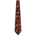thumbnail image 3 of Basketball Ties Mens Sports Navy Necktie by Three Rooker, 3 of 3