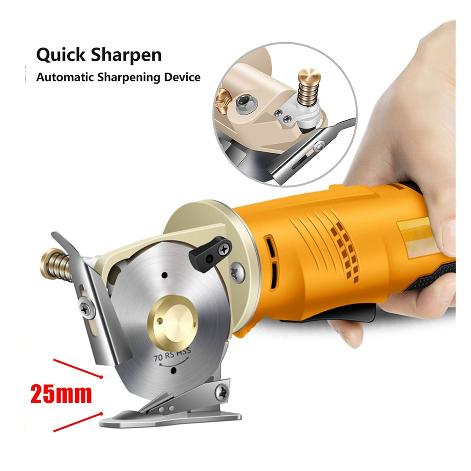 12V Electric Rotary Scissors,Cutting 25mm Tufted Carpet Scissors,2000mah Home Electric Trimmer DIY Fabric/Leather Cutting Tools ,Sharp & Durable