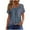 Purple-51, variant on Women Tops Short Sleeve Summer Square Neck Pleated Relaxed Casual Print T-Shirts,S-3XL