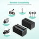 thumbnail image 2 of Batería FirstPower NP-F750 (paquete de 2, 5600 mAh) con cargador Sony, 2 of 7