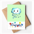 thumbnail image 1 of Tempera Pitiful Rain Cloud Wedding Cards Congratulations Greeting Envelopes, 1 of 3