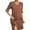 Brown, variant on Diufon Women's Casual Dresses Plus Size Loose Ruffled Half Sleeve V Neck Dress Polka Dot Printed Sundresses