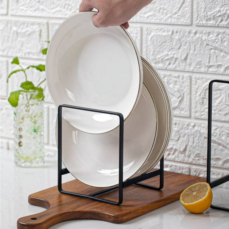 Small plate display rack outlet